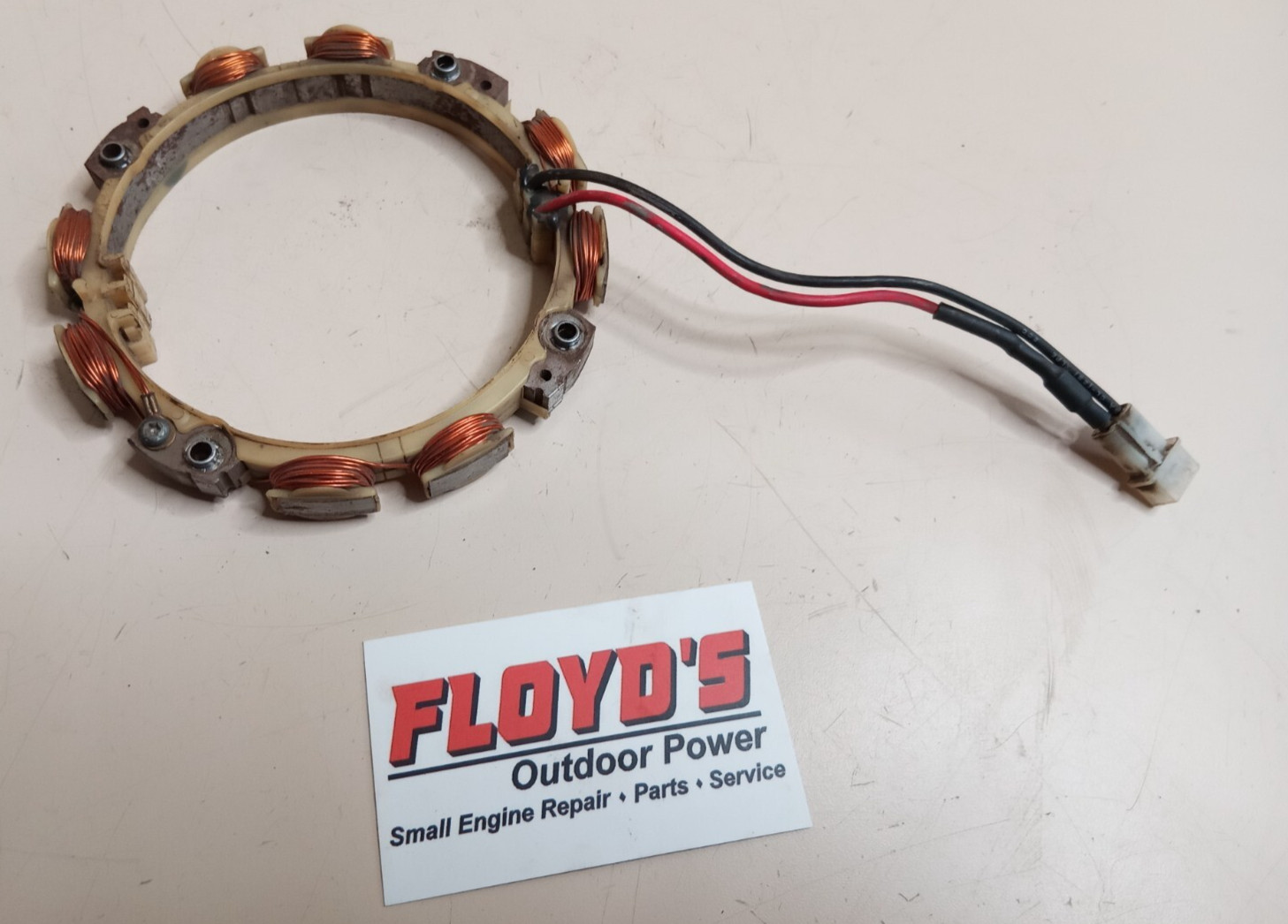 Briggs & Stratton Dual Circuit Alternator Stator Ring P/N 592831 (696459) OEM gallery