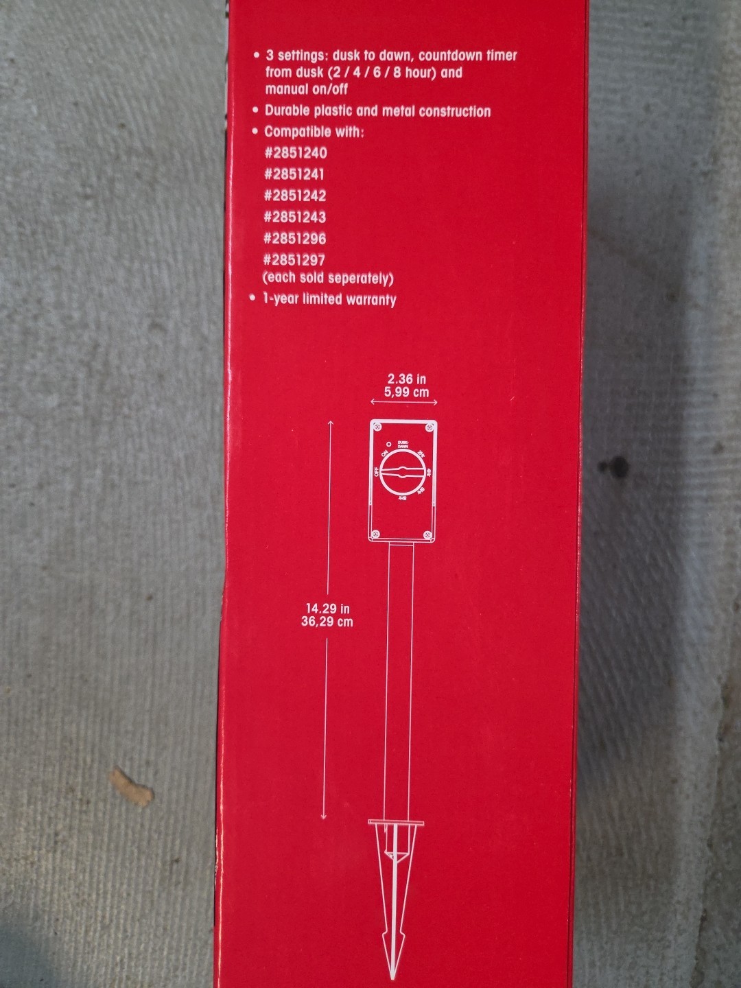 Portfolio Landscape, Matte Black Finish Photocell Sensor Controller w/ Timer 60W gallery