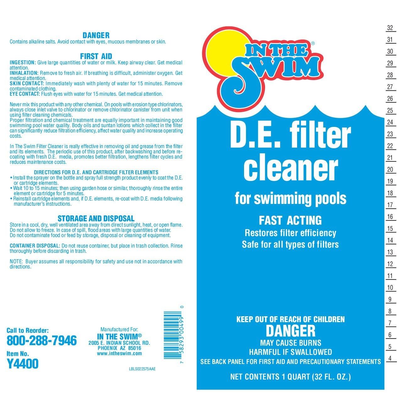 DE Filter Cleaner 1 qt In The Swim (C575001012AE) gallery