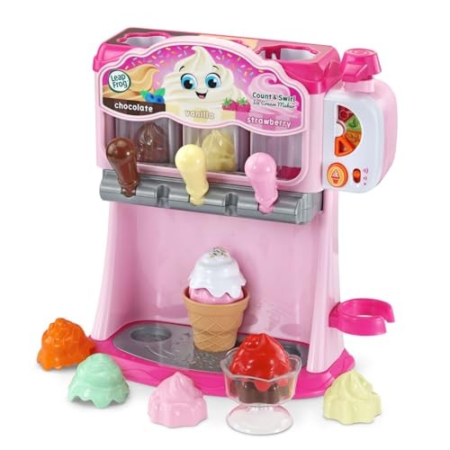 Count and Swirl Ice Cream Maker Playset for Kids Ages 2 Years and up Pink gallery