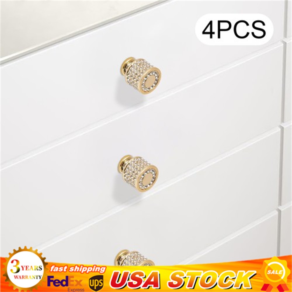 4 Pack Kitchen Knobs Cabinet Handles Brushed Brass Cabinet Pulls Gold Drawer gallery