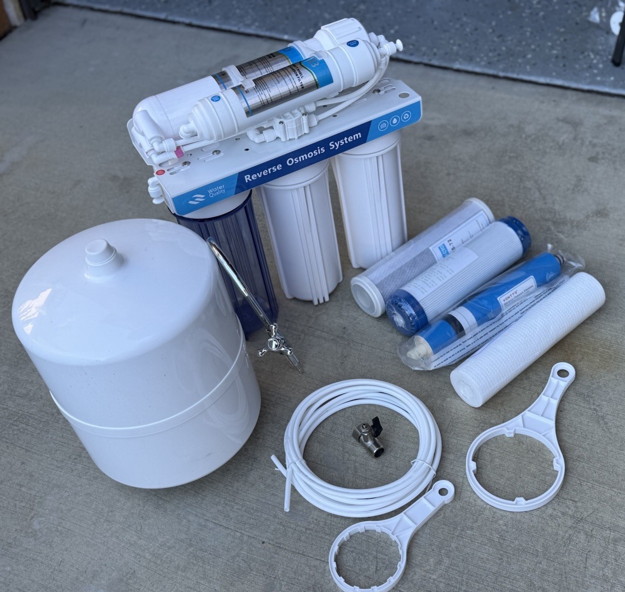 5 Stage Drinking Reverse Osmosis Home RO Water Filter System 100 GPD W/ Tank gallery