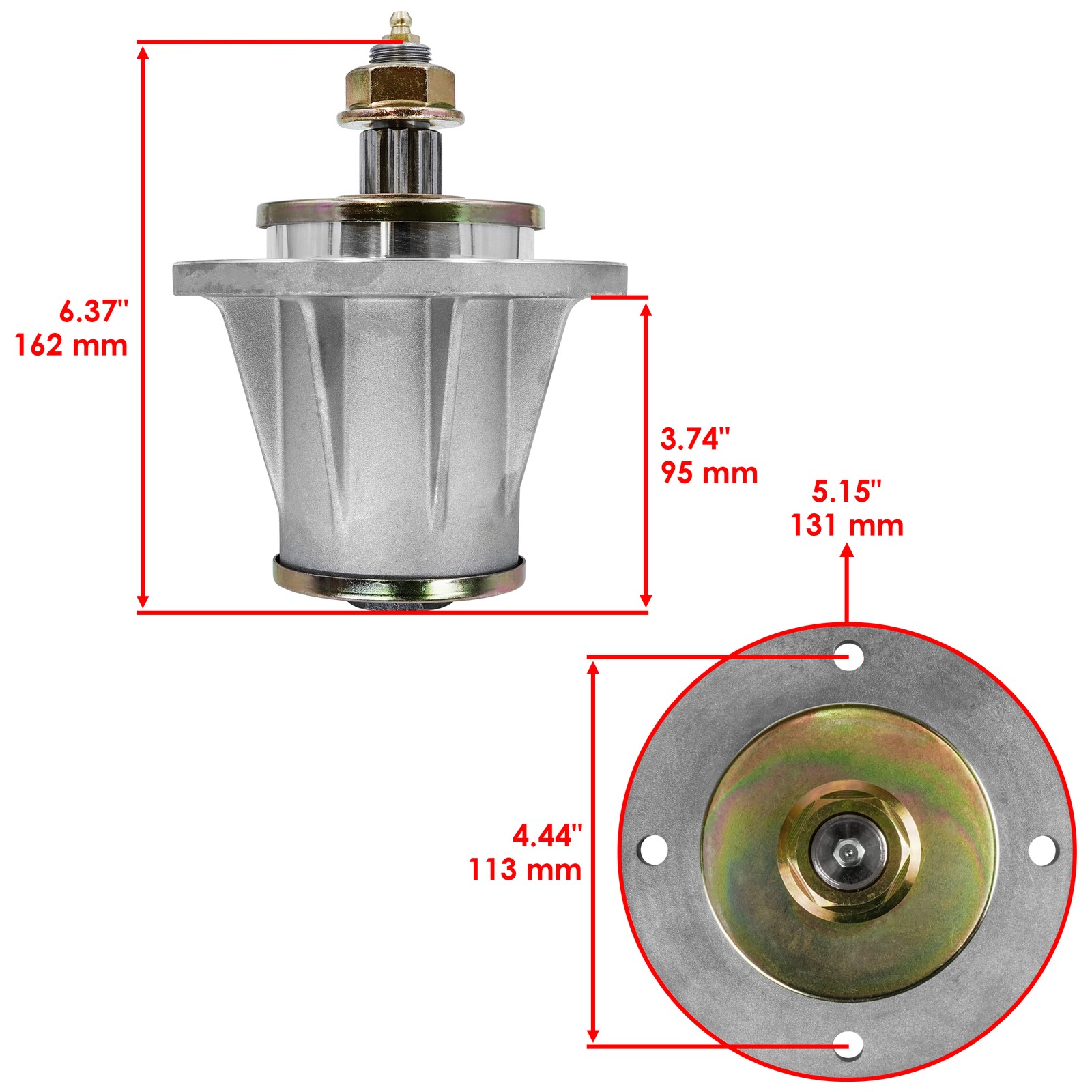 3x Complete Spindle Assembly for Husqvarna LZ 5225 Mower gallery