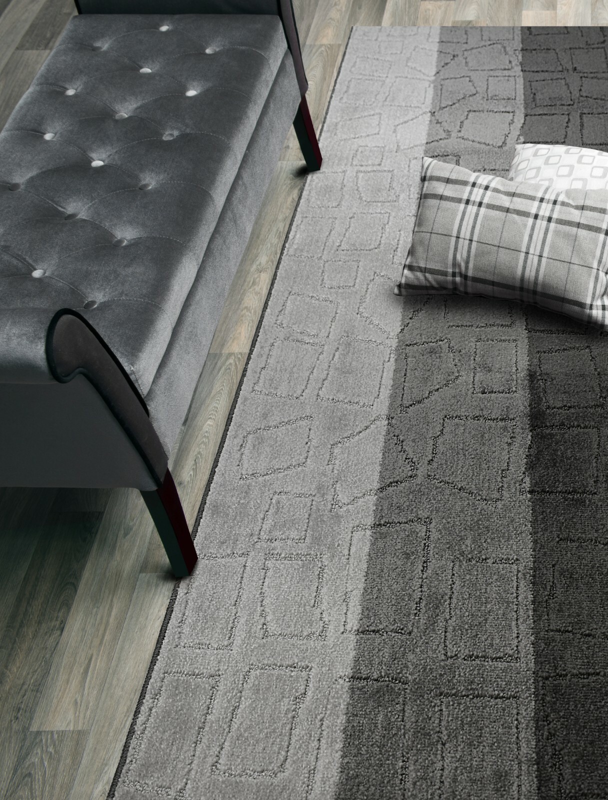 Custom Size Hallway Runner Rug, Slip Resistant, 26 Wide X Your Choice of Length gallery