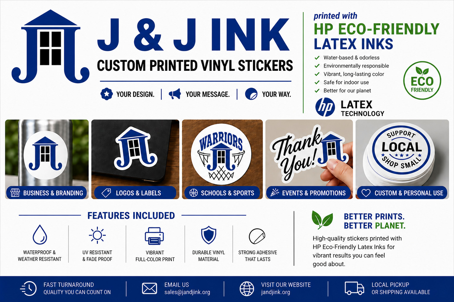 Custom Printed Stickers Logo Vinyl Decals Waterproof Die Cut Glossy Matte Holo gallery