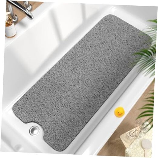 Non Slip Bathtub Mat 40 x 16 Inch, Extra Long 40" x 16" (Rectangular) Grey gallery