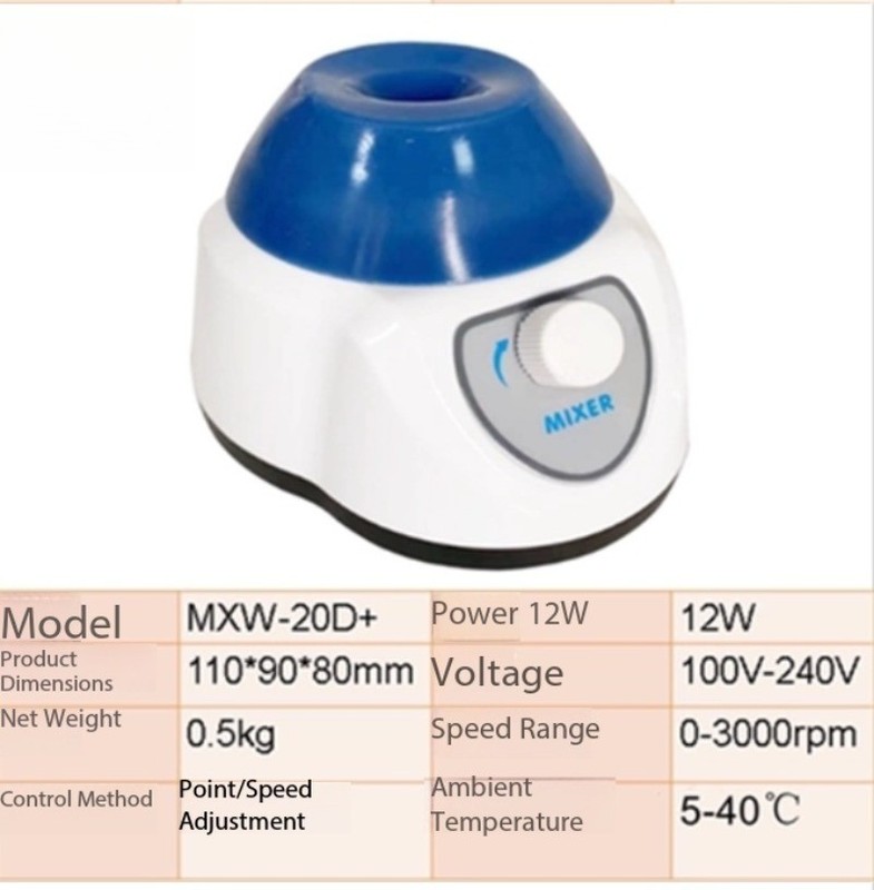 Mini Vortex Mixer Mixing Instrument Compact Vortex Shaker Mini Vibrator gallery
