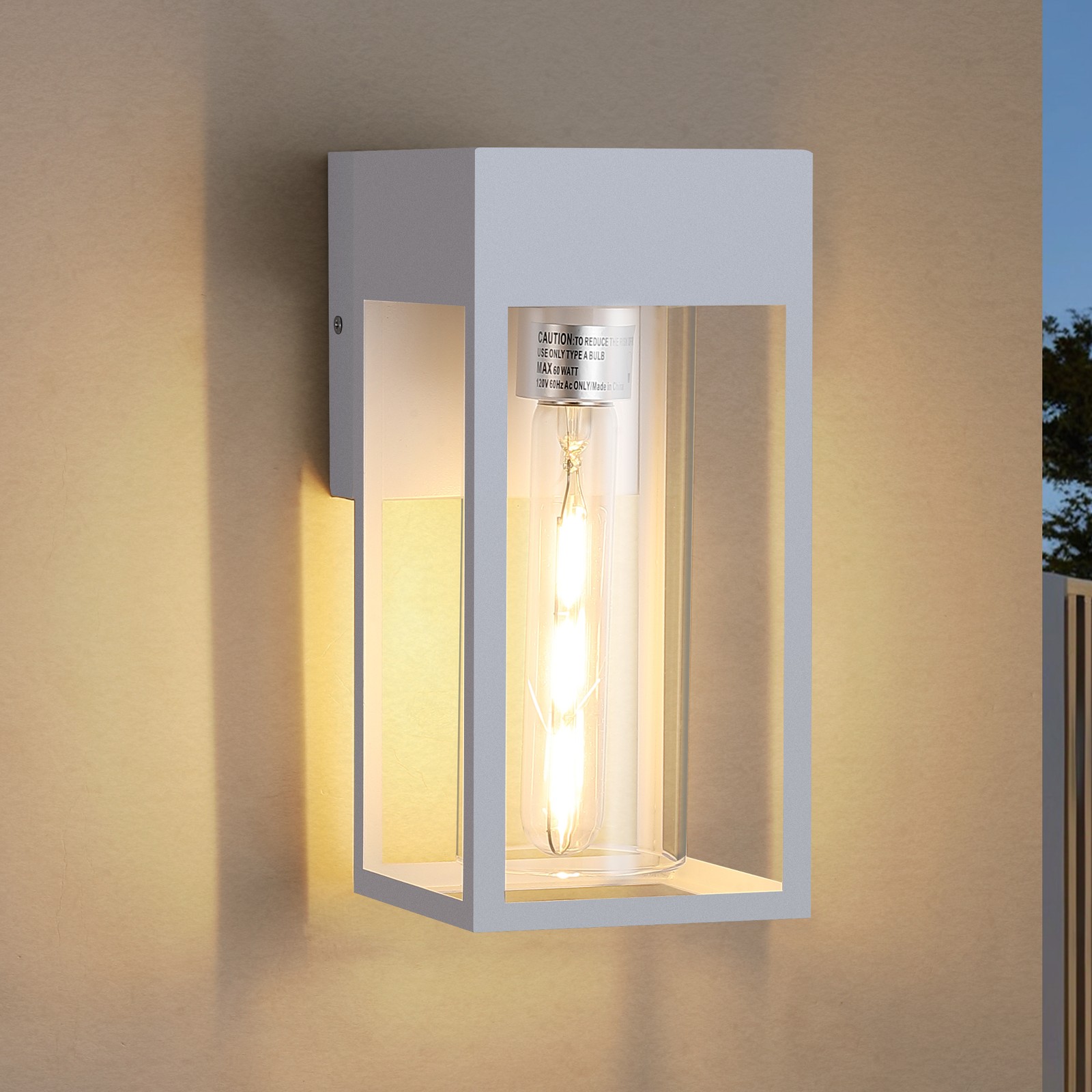 Modern Minimalist Outdoor Wall Light IP65 Waterproof E26 Hardwired Porch Lamp gallery