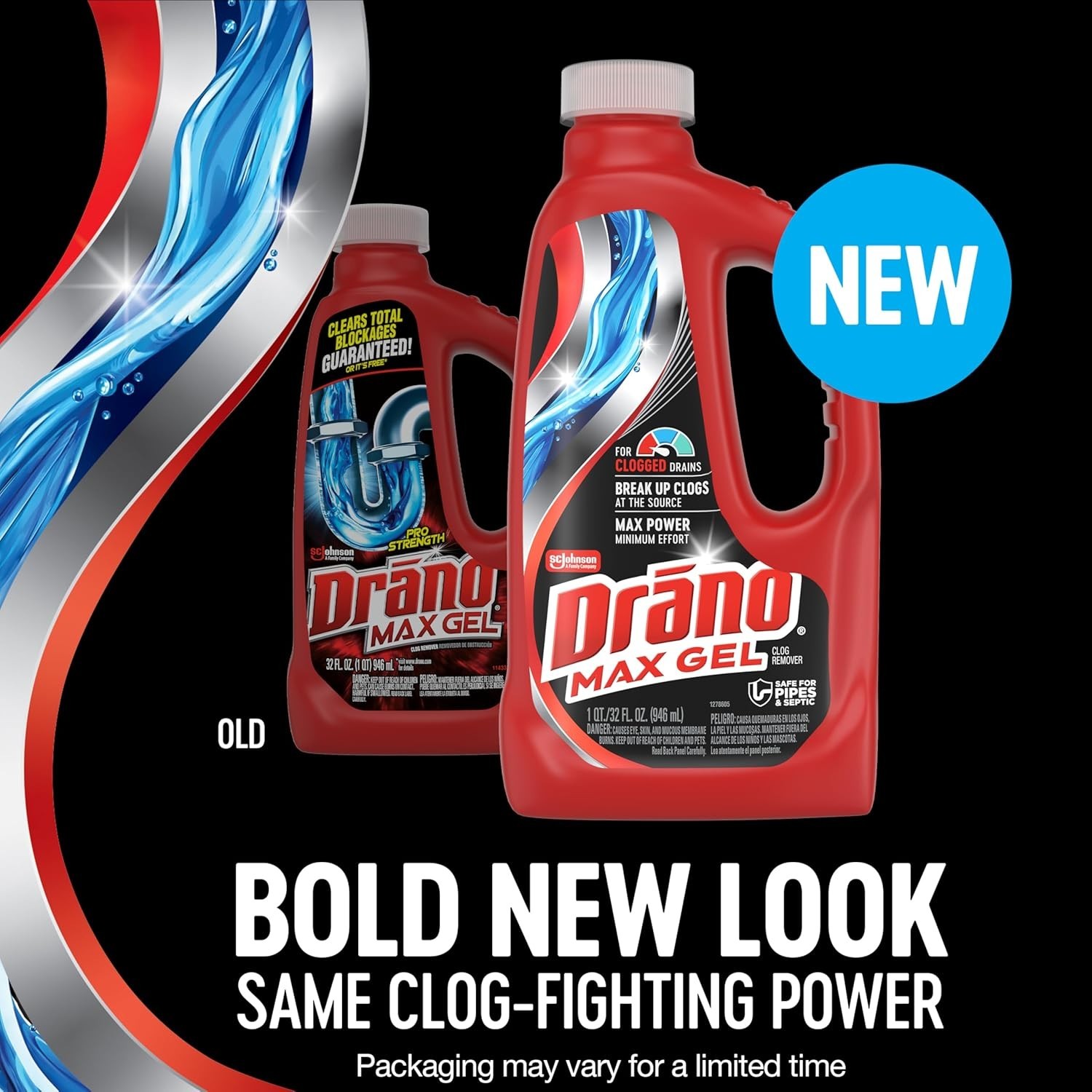 Drano Max Gel Drain Clog Remover, 32 oz - Unclogs Showers and Sinks. gallery