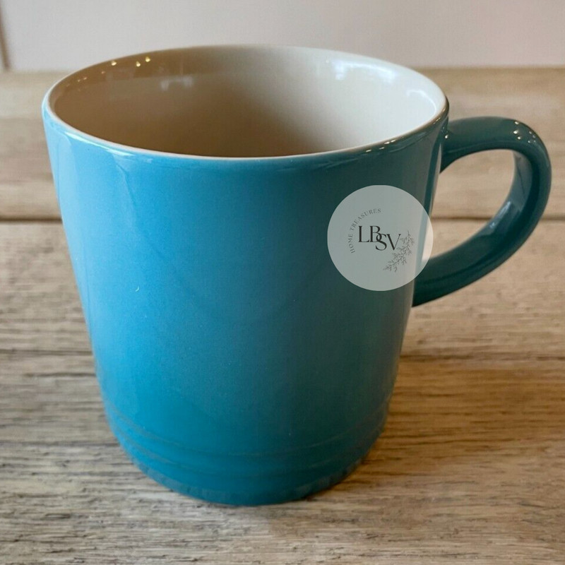 Le Creuset Stoneware Rainbow Multicolor Set of 6 12 oz London Coffee Mugs NEW gallery