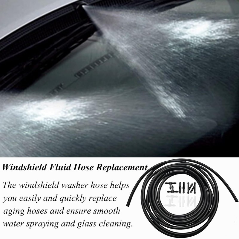 Windshield Washer Hose Kit, 4 Meter Washer Fluid Hose & 12 Pcs Hose Connectors.. gallery