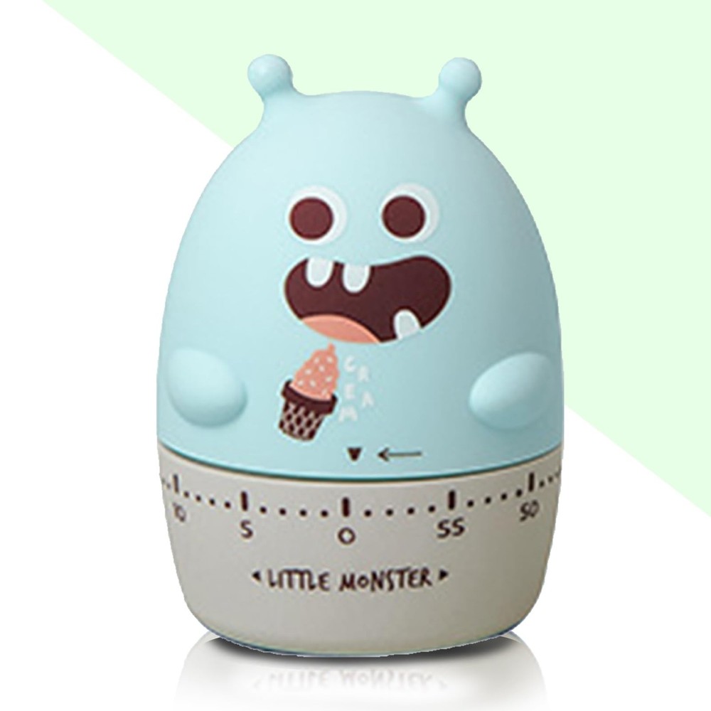 Quirky Creature Mechanical Kitchen Timer, Cute 60-Minute Manual Wind Up Count...