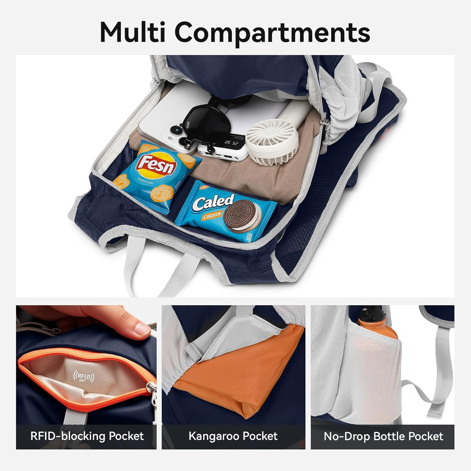 16L Small Hiking Backpack,  Lightweight Waterproof Foldable Backpack, Travel Cam 2