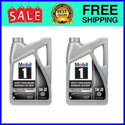 (2 pack) Mobil 1 Advanced Full Synthetic Motor Oil 5W-20, 5 Quarts gallery