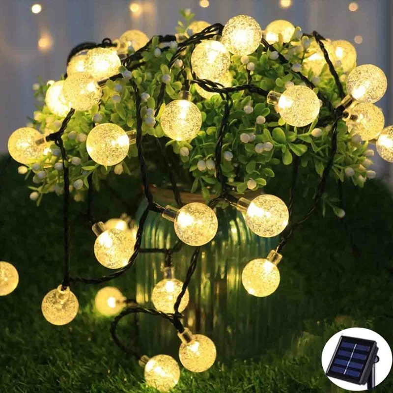 Solar Powered 50 LED String Light Garden Path Yard Decor Lamp Outdoor Waterproof gallery