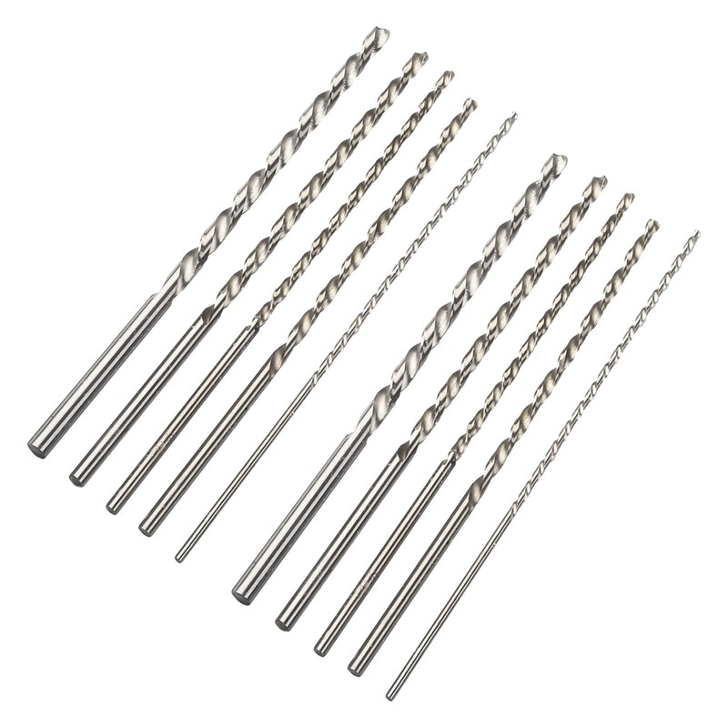 Efficient and Long Lasting HSS Drill Bit Set 10Pcs 2mm 3mm 3 5mm 4mm 5mm Bits gallery