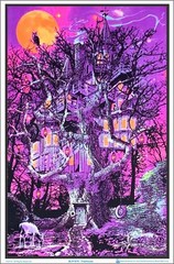 Treehouse Blacklight Poster 23 x 35