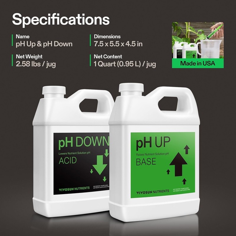 VIVOSUN pH Up & pH Down Kit, 1 Quart Each, pH Control Kit for Balanced pH Level gallery