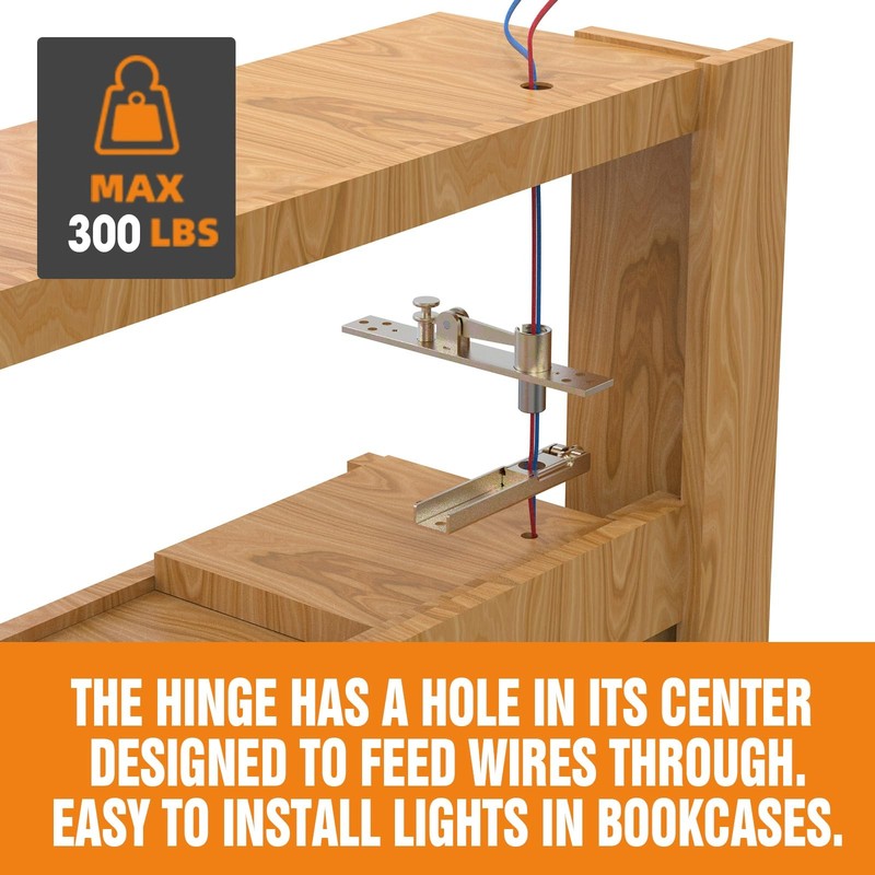 Hidden Door Pivot Hinge Passing Wire For Secret Murphy Bookshelf Hardware gallery