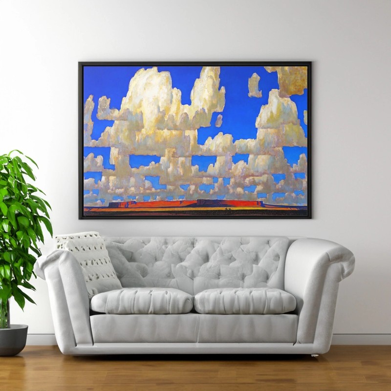 Maynard Dixon Cloud World Canvas/Poster Wall Art - Cloudscape Painting Print gallery