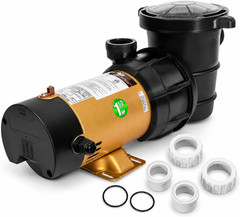Xtremepowerus 2-Speed Variable Pool Pump 1.5 HP Swimming Pool Pump High-Flow Abo