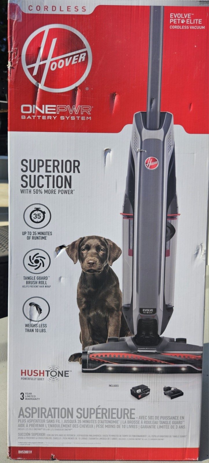 HOOVER BH53801V ONEPWR Evolve Pet Elite Kit Bagless, Cordless, Lightweight, NEW gallery
