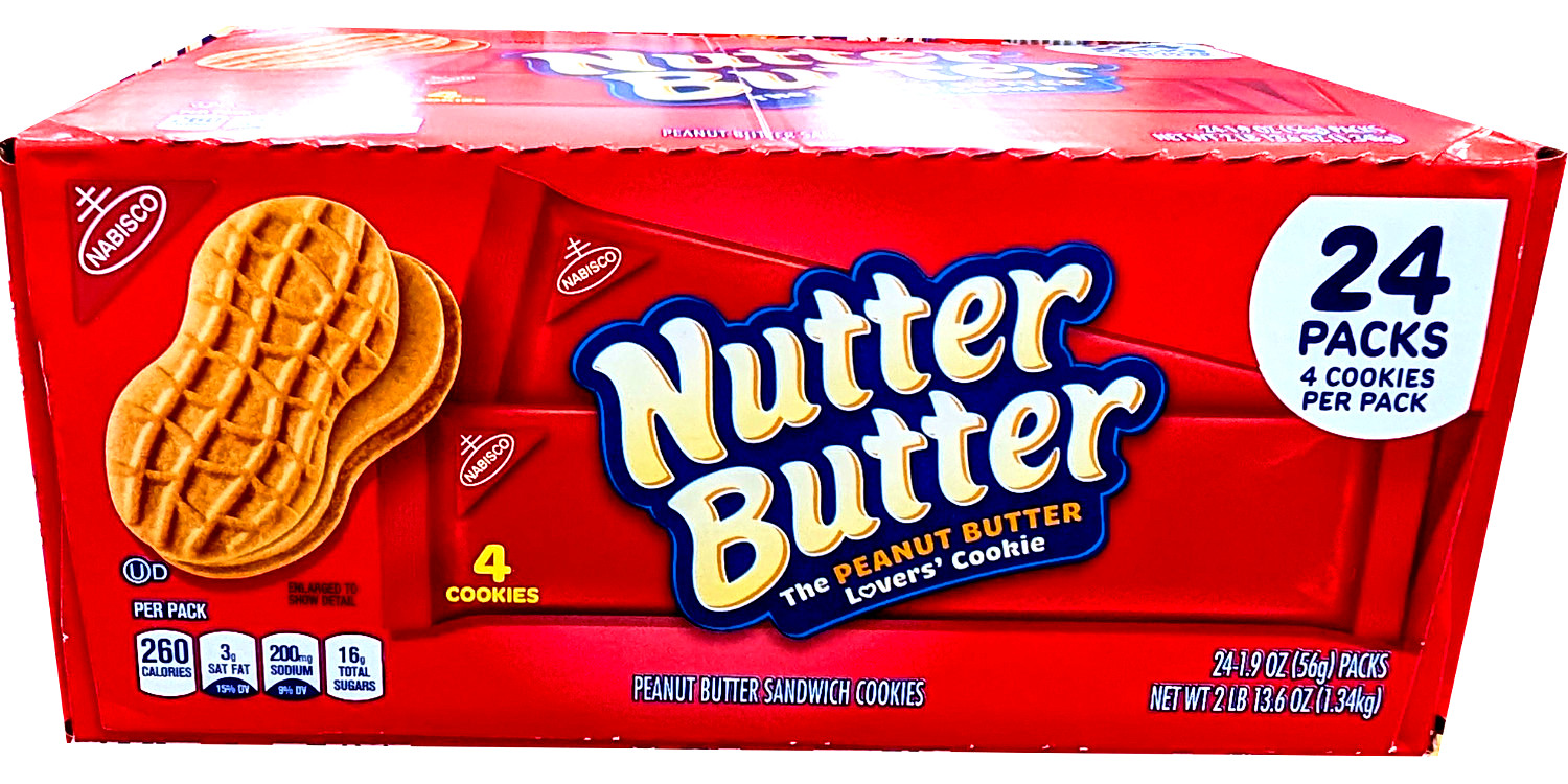 Nutter Butter Peanut Butter Sandwich Cookies 24 Packs EXP 08/2026 gallery