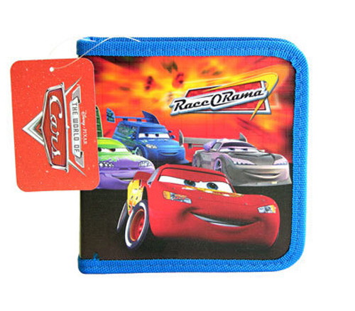 24 CD DVD Organizer Storage Case CARS McQueen & Friends Blue NWT N gallery