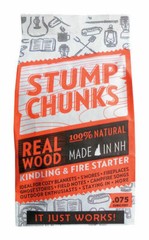 Stump Chunks Kindling and Fire Starter, .075 cubic feet, FREE SHIPPING