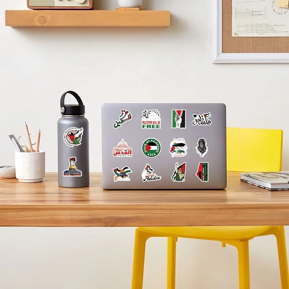 10 Random Free Palestine Stickers Stand with Gaza Decals Laptop Free Shipping gallery