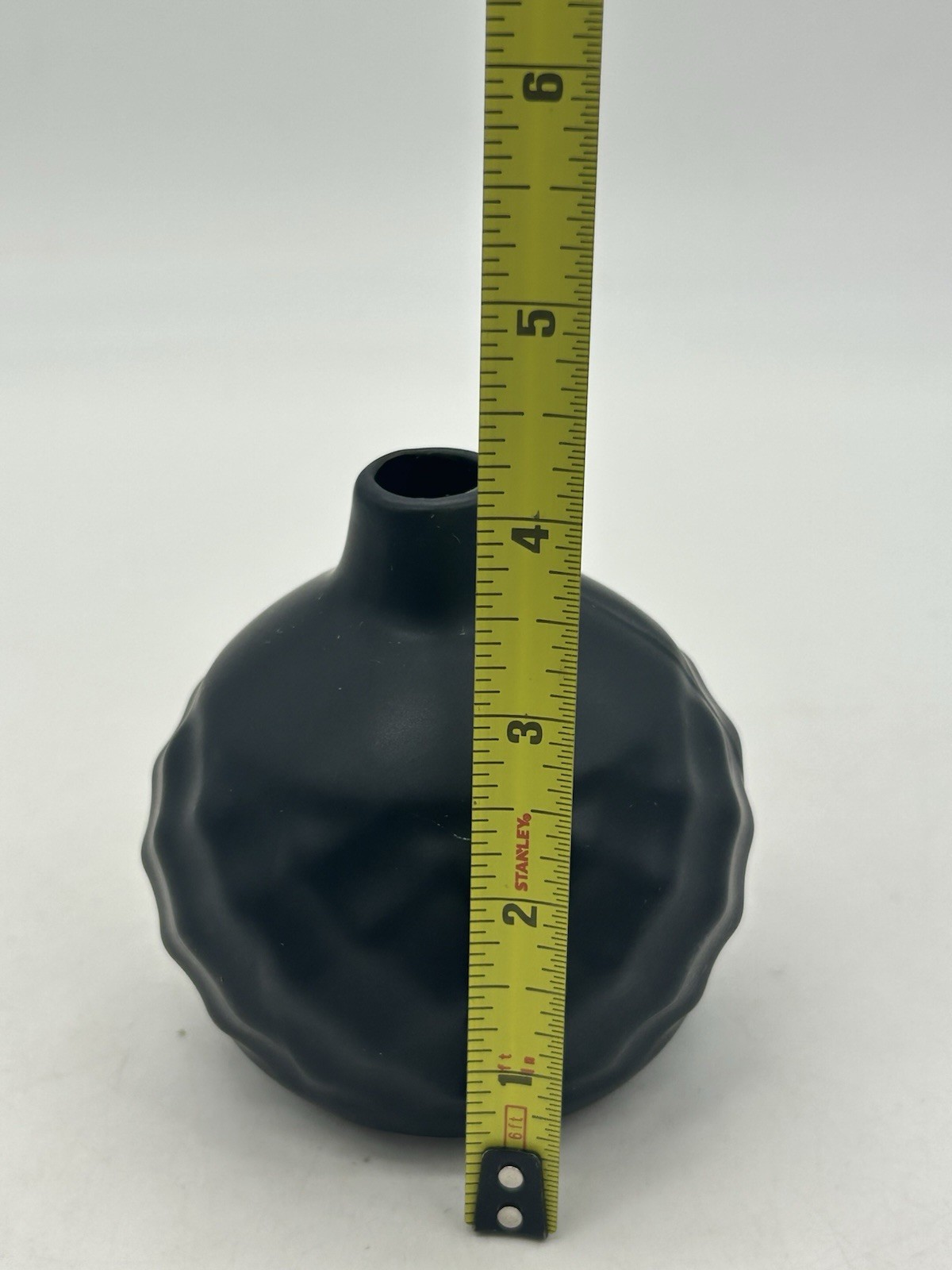 CB2 Crate & Barrel Studded Black Bud Vase gallery