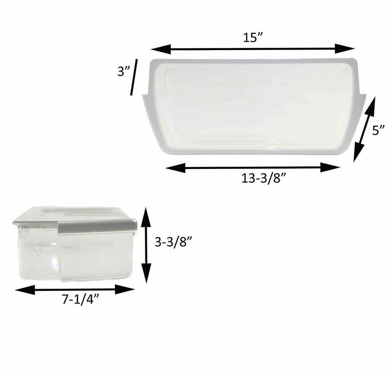 Door Bin Compatible with Whirlpool MSF25C2EXM00 WSF26C3EXW01 Maytag ED2KHAXVL00 gallery