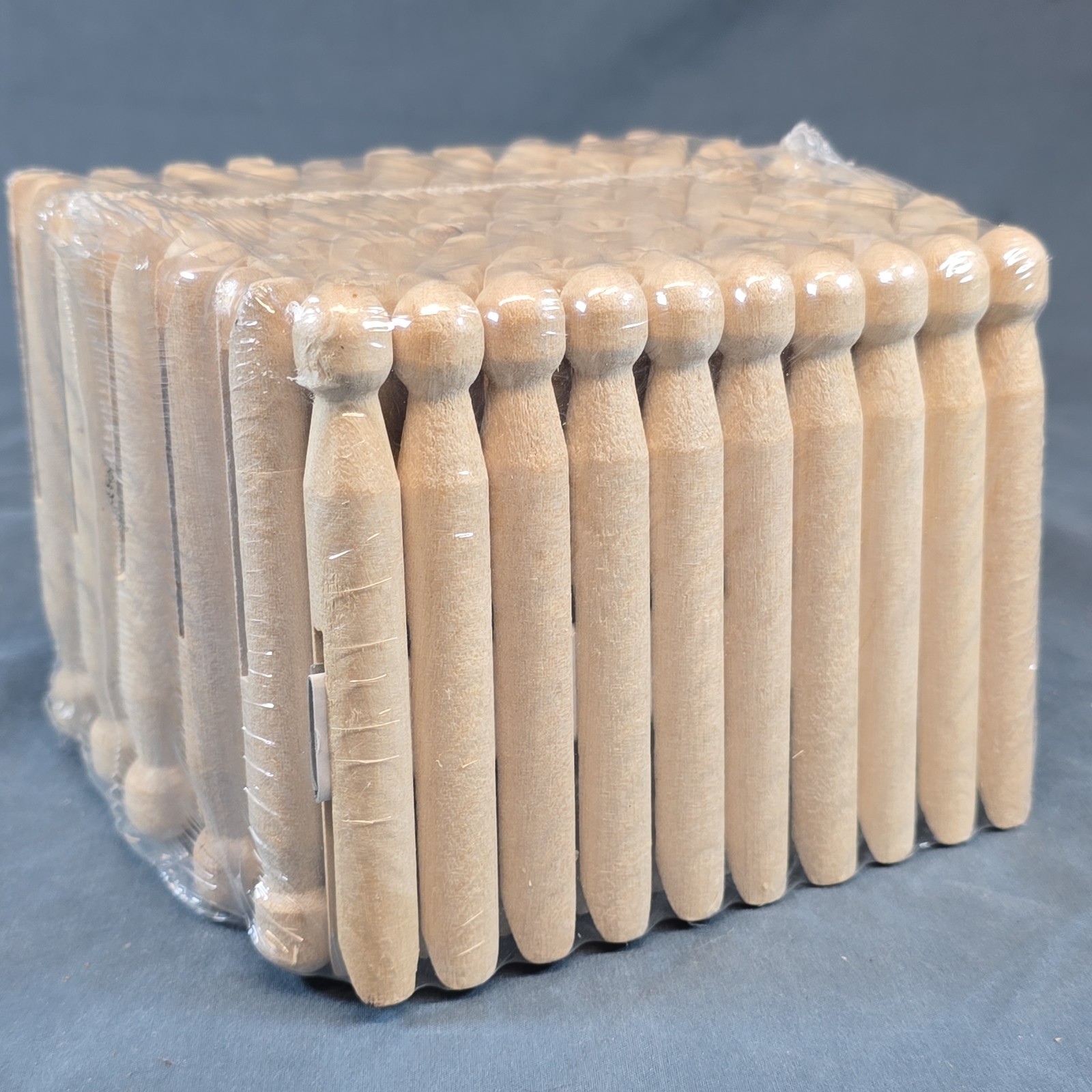Multipurpose 100 Pack Birch Wood Clothespins - Reliable Clips for Everyday Use gallery