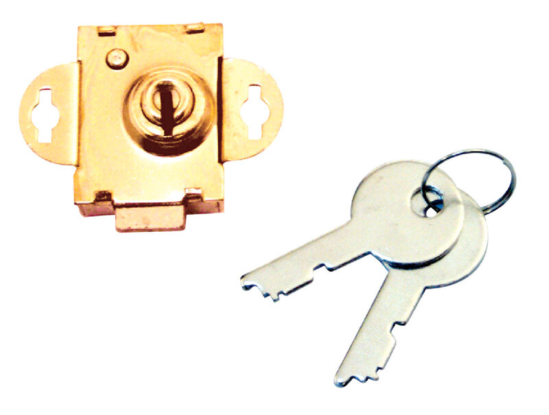 Prime-Line Brass Plated Steel Counter Clockwise Mailbox Lock (Pack of 5) gallery