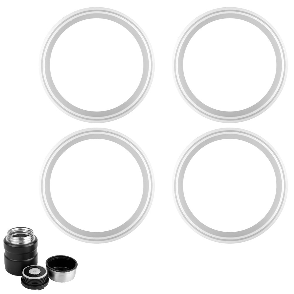 4pcs Replacement Rubber Gaskets Compatible for Thermos Stainless King 16 & 24...