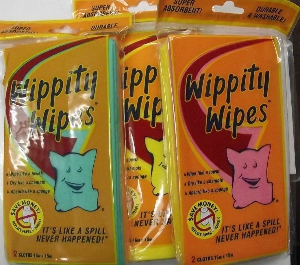 Wippity Wipes Reusable Paper Towels Wet/Dry Chamois Cloth Made in Germany 3packs gallery