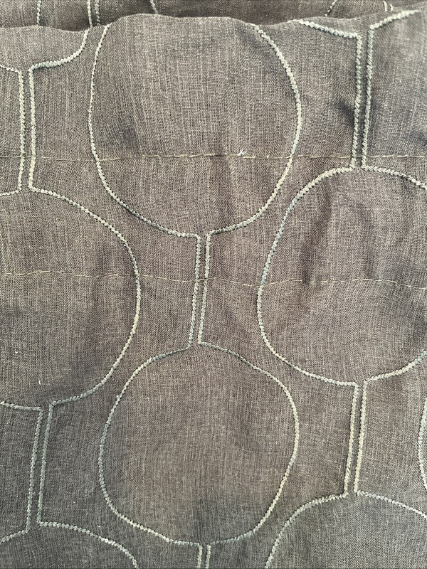 APT 9 - Circle Design - Chocolate Brown Semi-Sheer 42W x 84H Set Of 2 Panels gallery