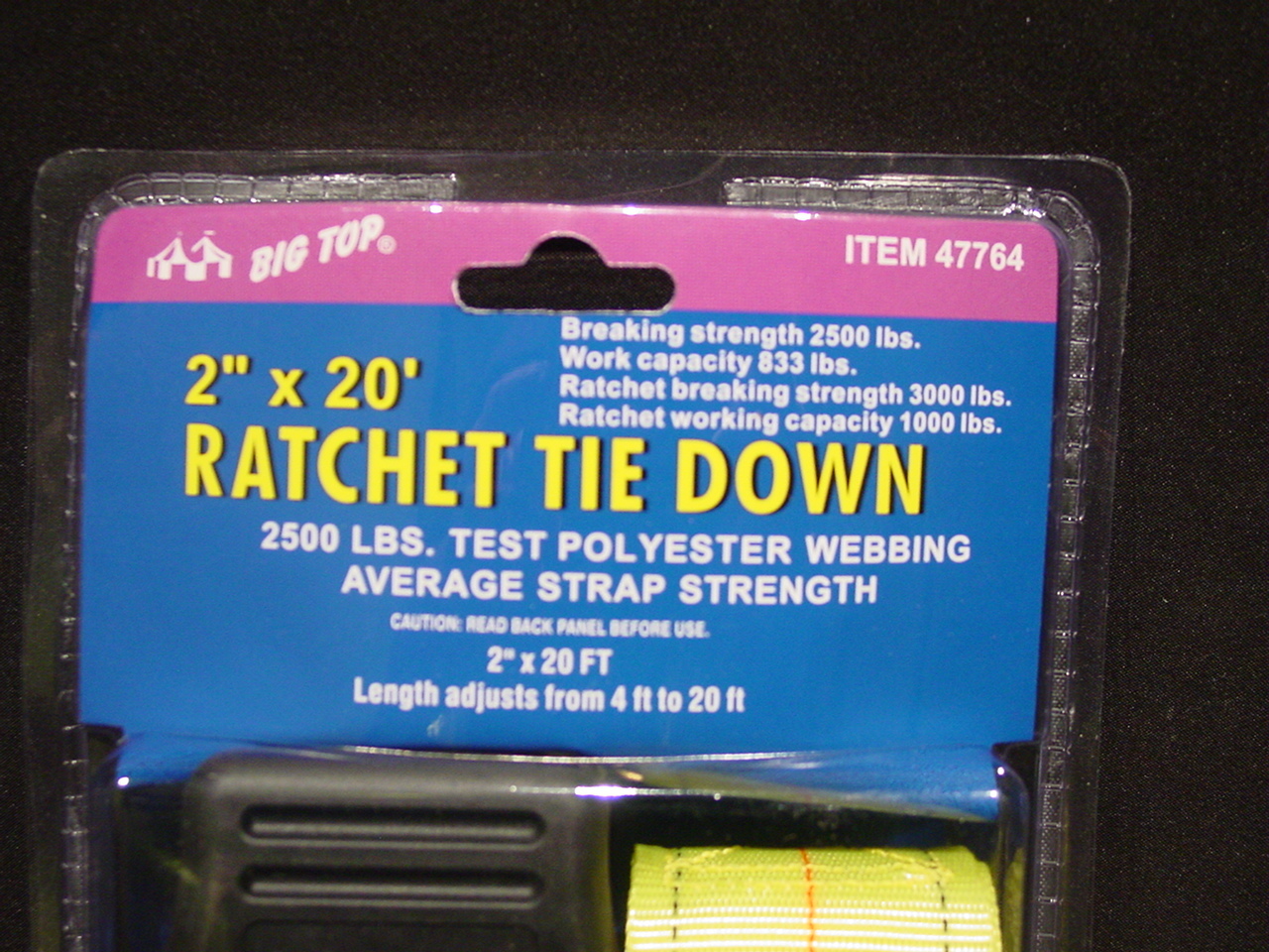 20 Foot X 2 Inch Ratchet Tie Down Strap Vinyl Coated Hook 2500 LBS Heavy Duty gallery