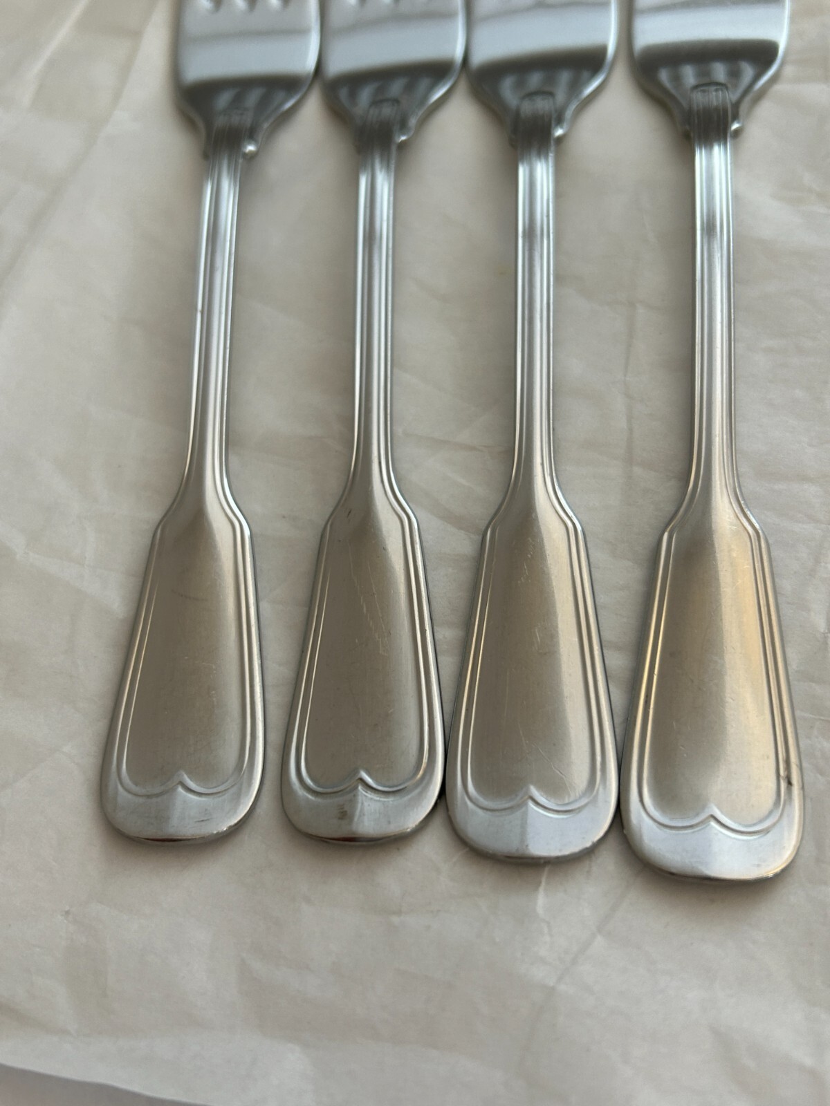 WMF Murray Hill satin finish 4 salad forks - 7 inches (1 1/4 " tines) gallery