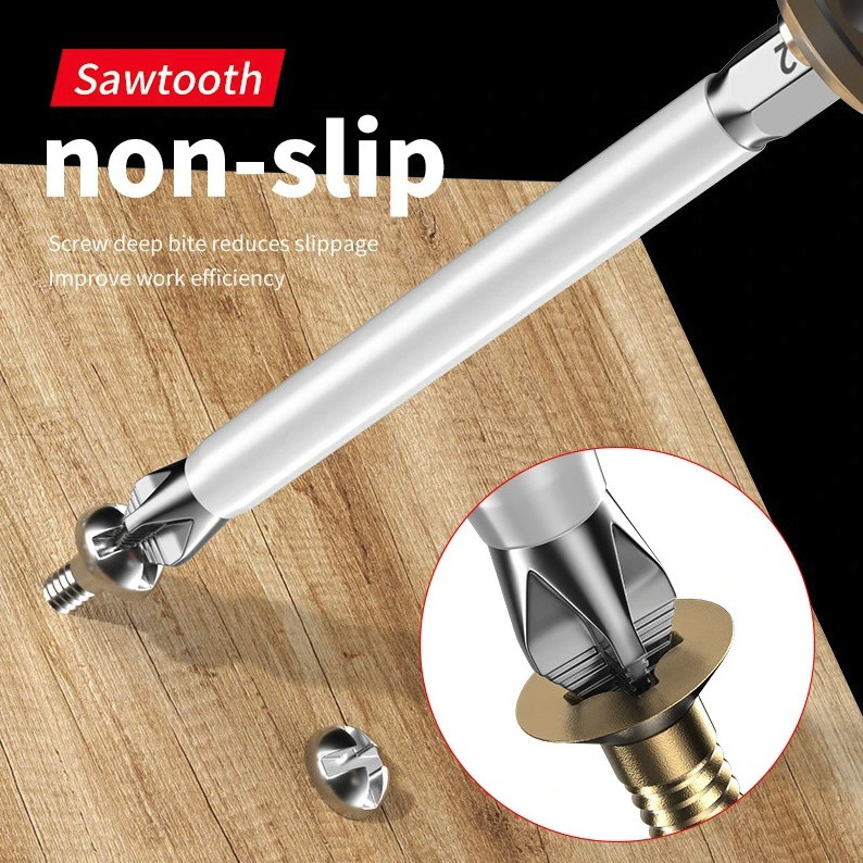 6PCS Magnetic Cross Head Screwdriver Bits Set S2 Steel Electric Drill Kit - NEW gallery