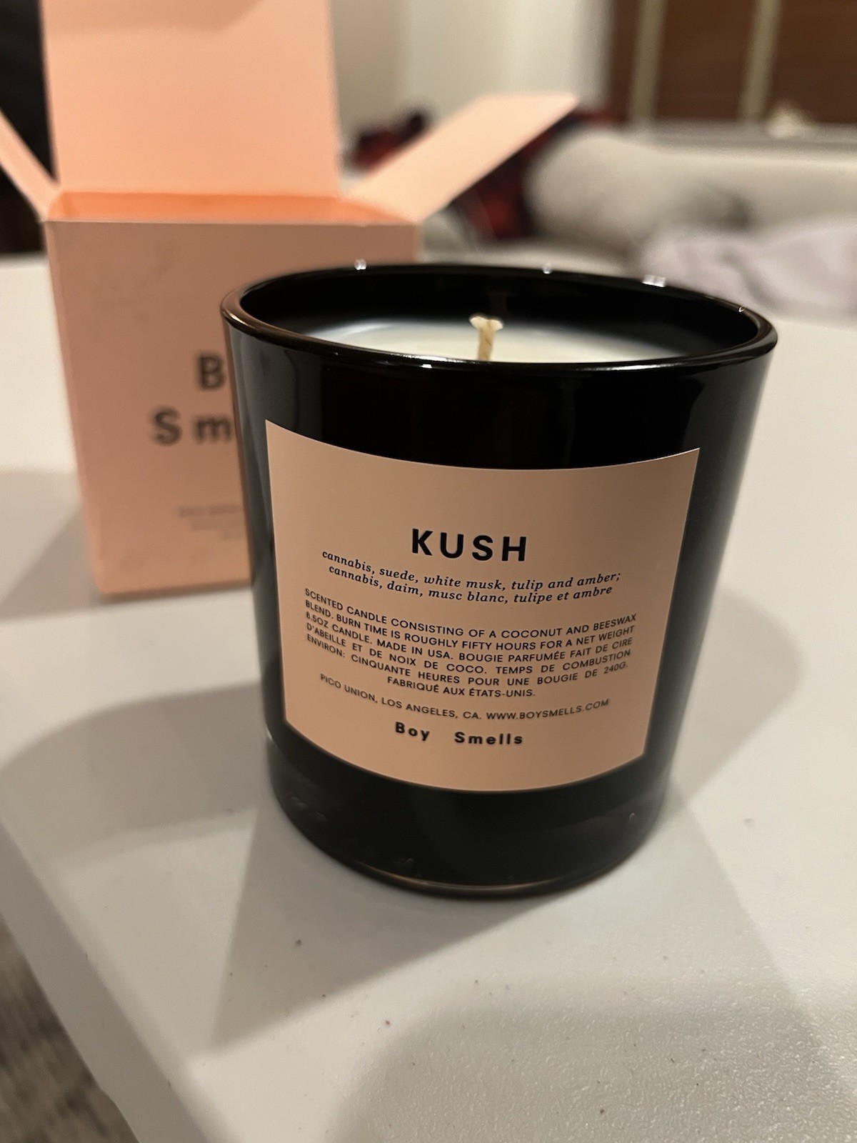 Open Box Boy Smells Kush Scented Candle Rare Smell Medium Candle 8.5oz gallery