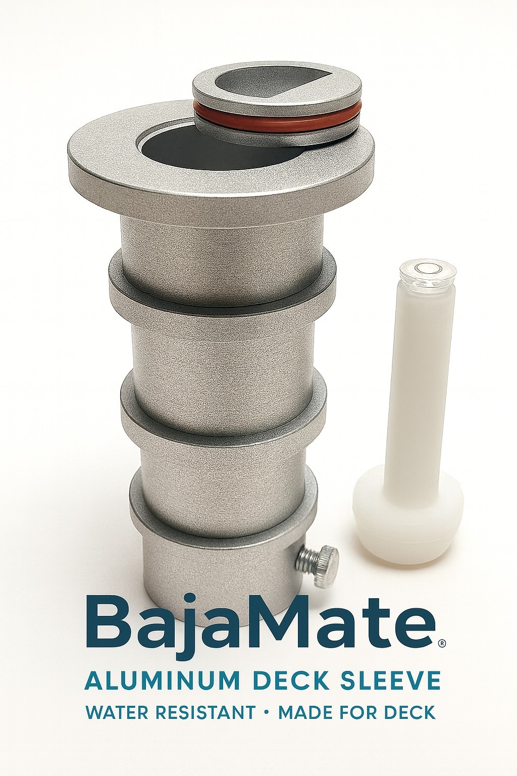 Umbrella Stand In-Ground or Deck Aluminum Sleeve Pool Area UMB *(NOT PLASTIC)* gallery