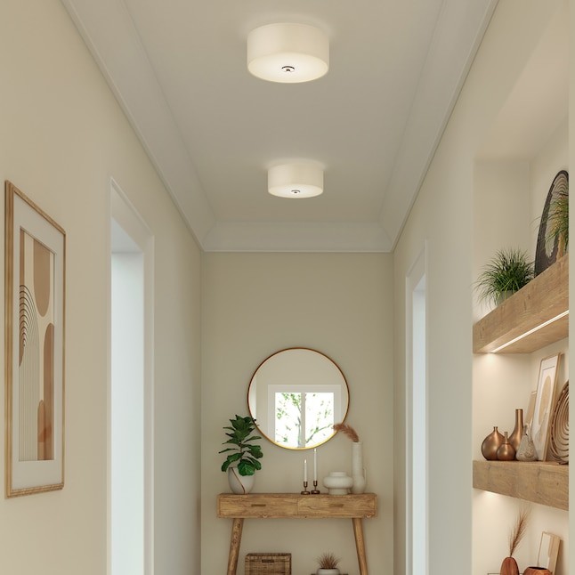 Progress Lighting Inspire 13 in. 2-Light Brushed Nickel Kitchen Ceiling Light gallery