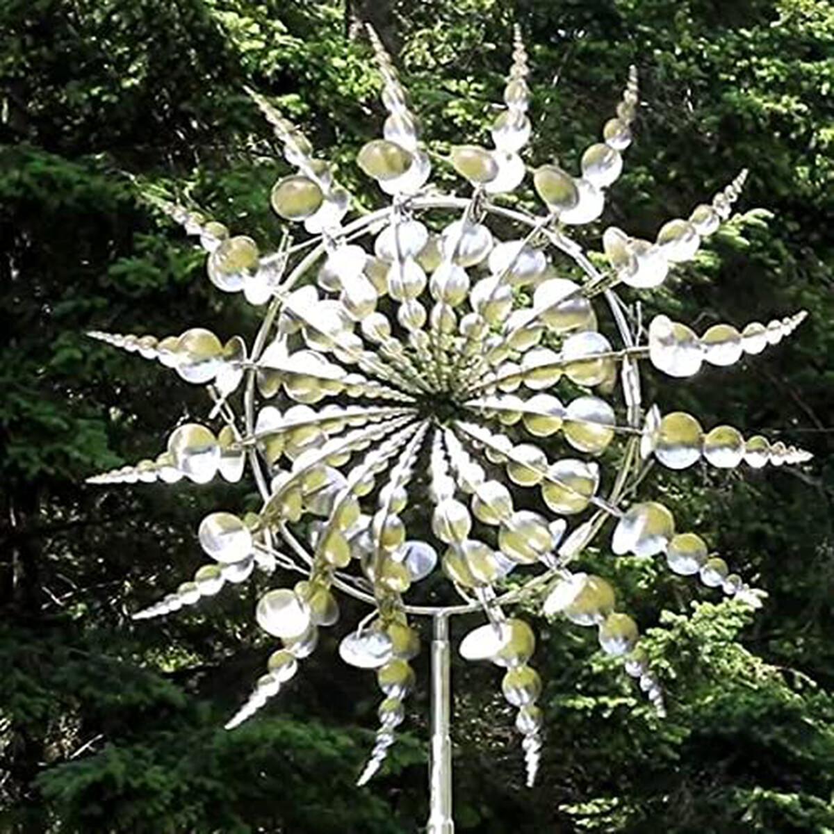 Wind Powered Kinetic Sculpture Unique And Magical Metal Windmill Spinner Garden gallery
