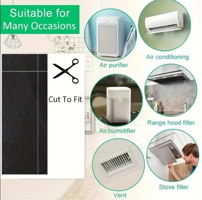 2pk Air Conditioner Filter Polyurethane Foam Washable& Reusable Cut To Fit gallery