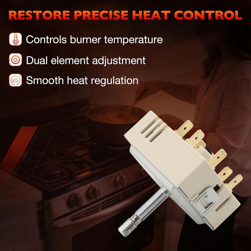 DG44-01006B Dual Burner Infinite Switch For Samsung Electric Range Oven Control gallery