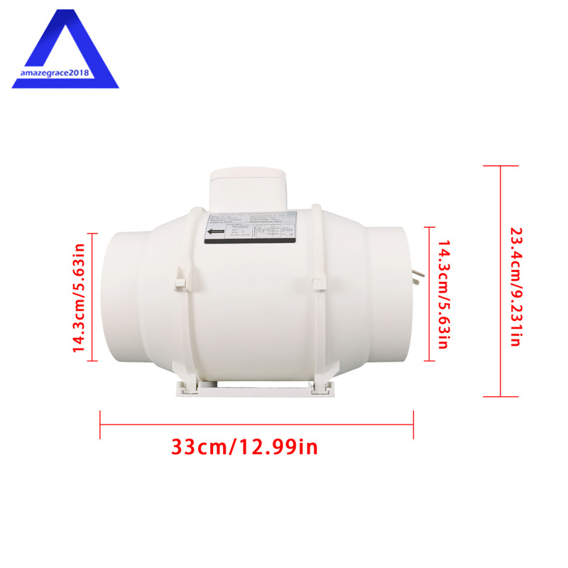 6 Inch 400 CFM Inline Ventilation Exhaust Blower Fans for Kitchen Hydroponics gallery