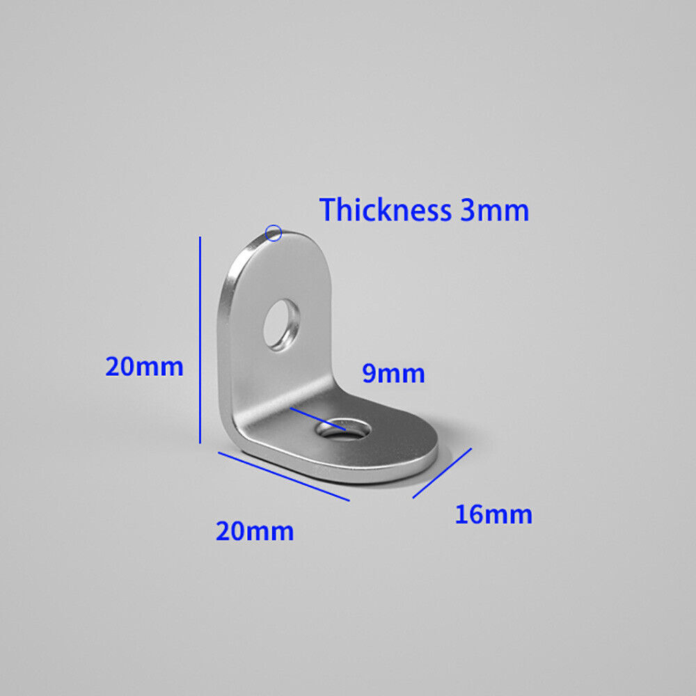 Support L-Shape Stainless Steel Right Angle Bracket Corner Brace Joint Shelf gallery