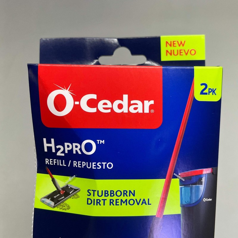 O-CEDAR (2 PACK, 2 HEADS EACH) H2prO Mop Heads 9.25" x 4.38" White 26-231 gallery
