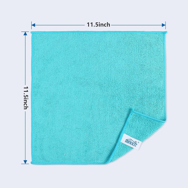50 Multi-Color Microfiber Rags - Lint-Free, Machine Washable Cleaning Cloths gallery